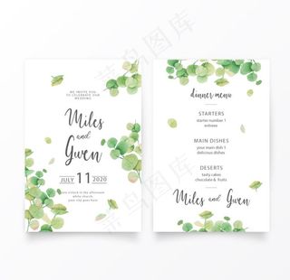 树叶边框底图图片