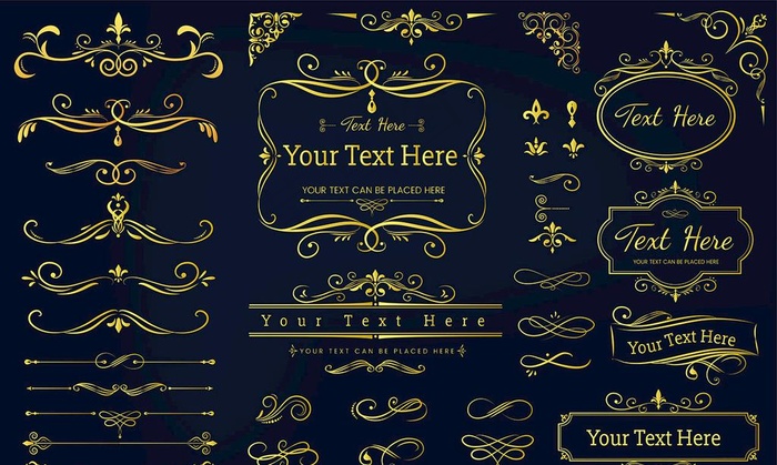 欧式花纹边框图片