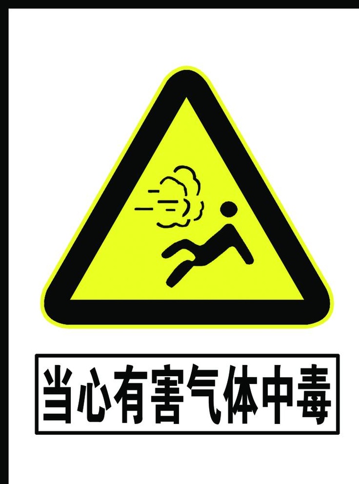 当心有害气体中毒图片