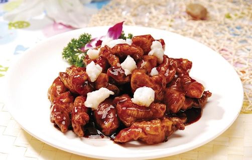 虾仁爆里脊肉图片