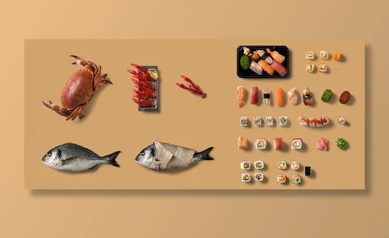 西餐美食元素图片(11408x5389)psd模版下载