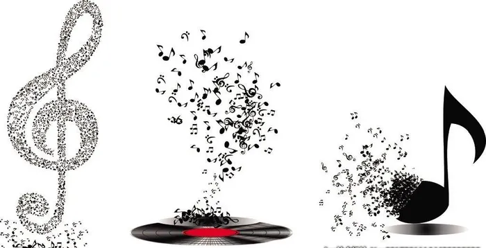 唱片 音符  音乐符号图片