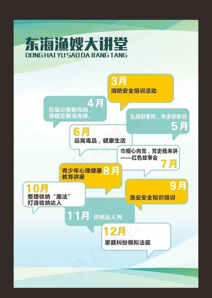 社区展板图片cdr矢量模版下载