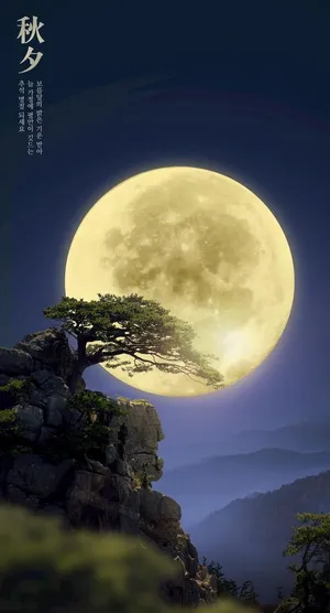 中秋节月亮海报   图片