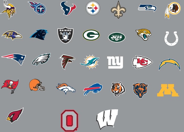橄榄球标   棒球  NFL图片ai矢量模版下载