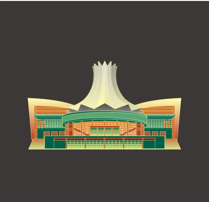 会展中心图片cdr矢量模版下载