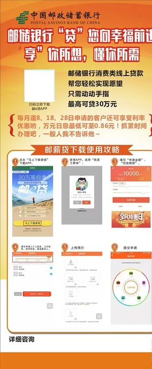邮薪贷贷款详情及贷款操作攻略图片
