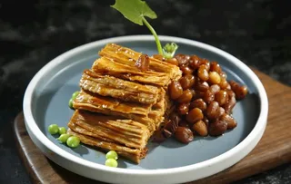 腐竹花生米图片