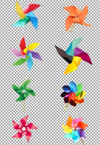 手工装饰风车图片