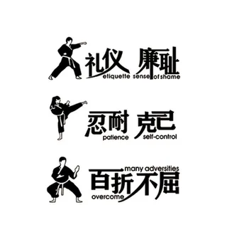 跆拳道精神励志标语图片