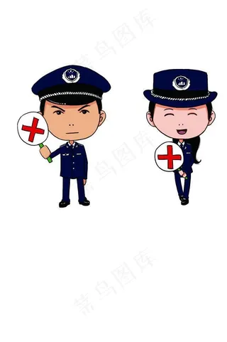 男女 卡通城管图片