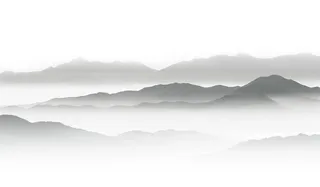 水墨山图片