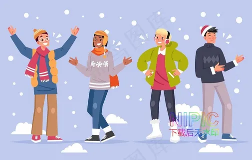 冬天人物图片 冬天人物图片