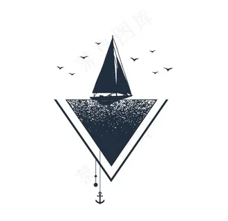 帆船图标图片