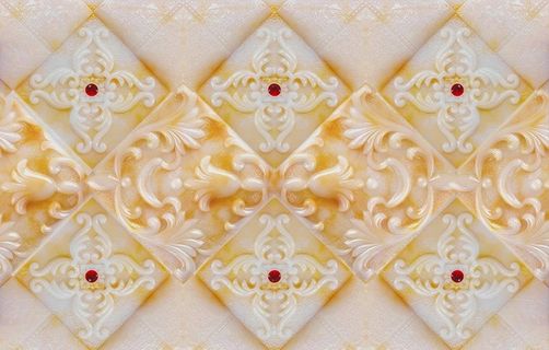 大型玉雕背景墙图片