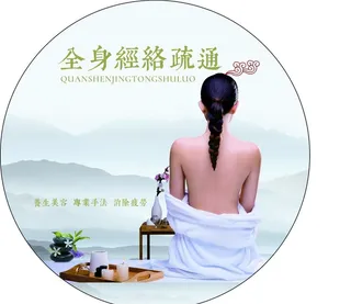 美容店全身经络疏通挂画图片