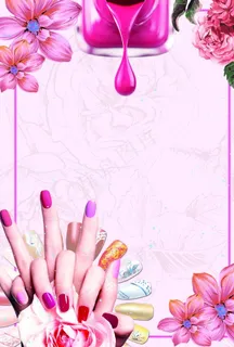 美甲海报图片