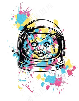 T恤猫咪图案图片