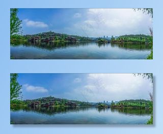 山水园林摄影图片