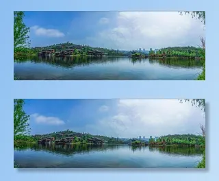 山水园林摄影图片