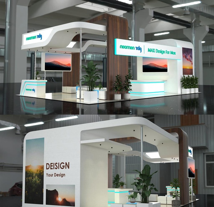 简欧风格展厅模型图片