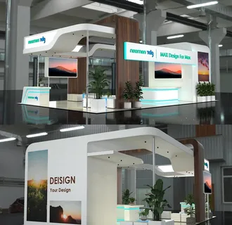 简欧风格展厅模型图片