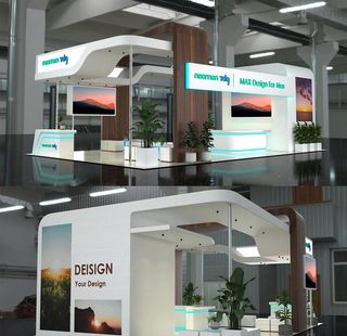 简欧风格展厅模型图片