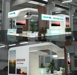 简欧风格展厅模型图片