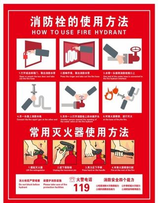 消防栓的使用方法图片