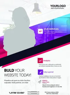 人物介绍海报图片