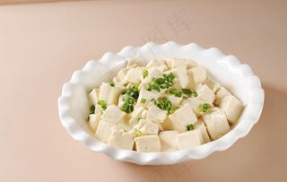 小葱拌豆腐图片