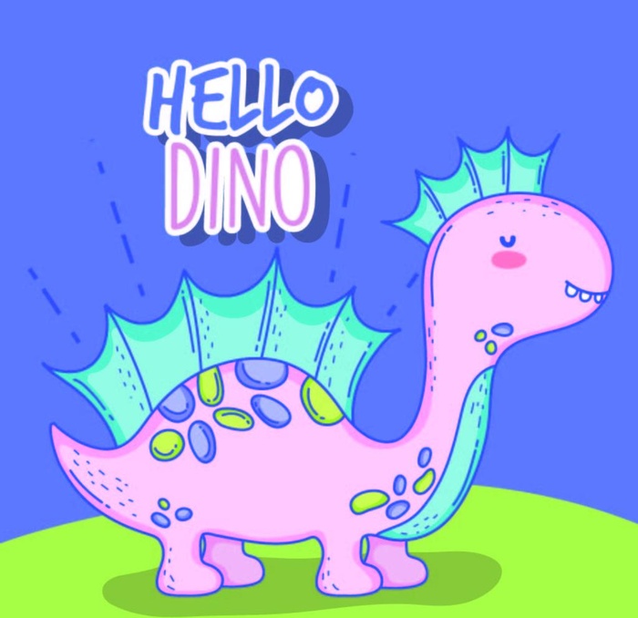 卡通  恐龙 彩色 动物 局印图片