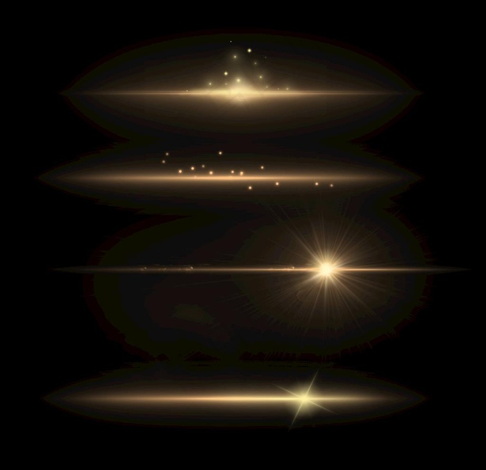 发光隔离白色透明光效果集镜头图片