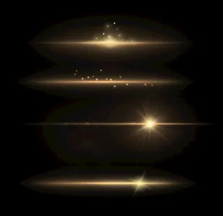 发光隔离白色透明光效果集镜头图片