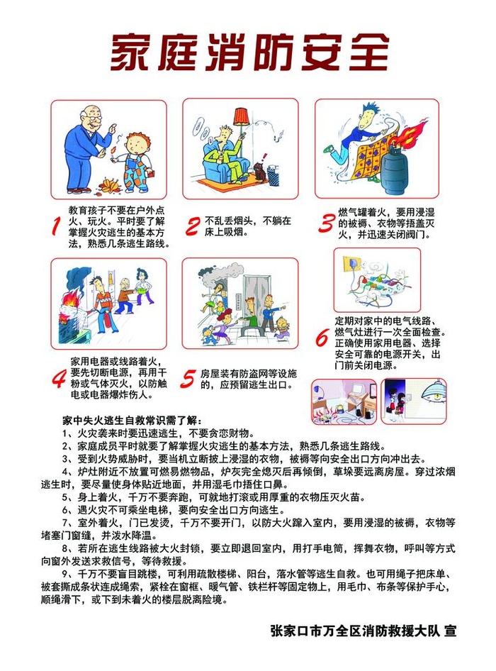 家庭消防图片(3346x4665)psd模版下载