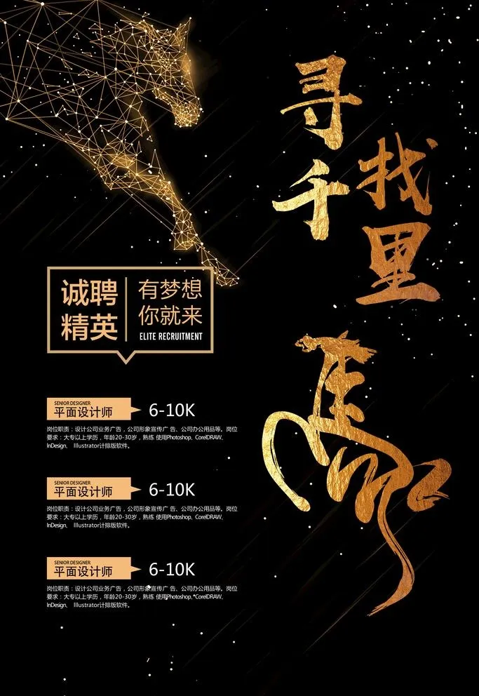 招聘图片(1772x2657)psd模版下载
