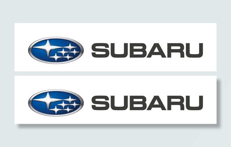 斯巴鲁logo横版彩色图片