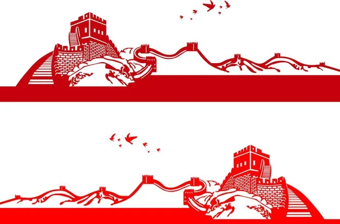长城图片cdr矢量模版下载