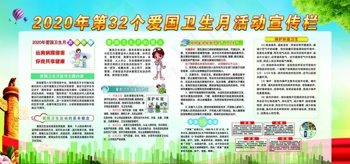 爱国卫生展牌图片
