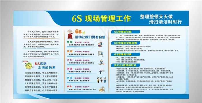 6s管理图片cdr矢量模版下载