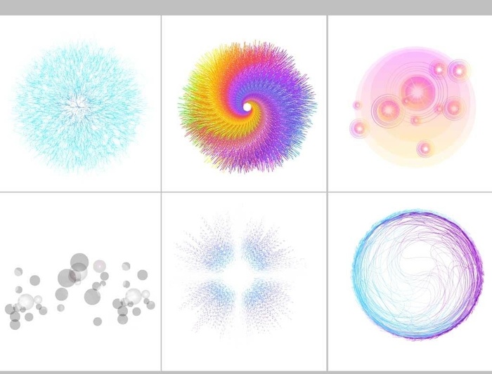 动感色彩图形图片ai矢量模版下载