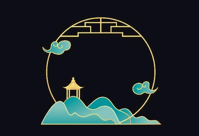 中式元素图片ai矢量模版下载