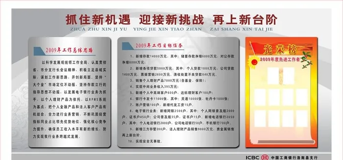 工商银行展板图片psd模版下载