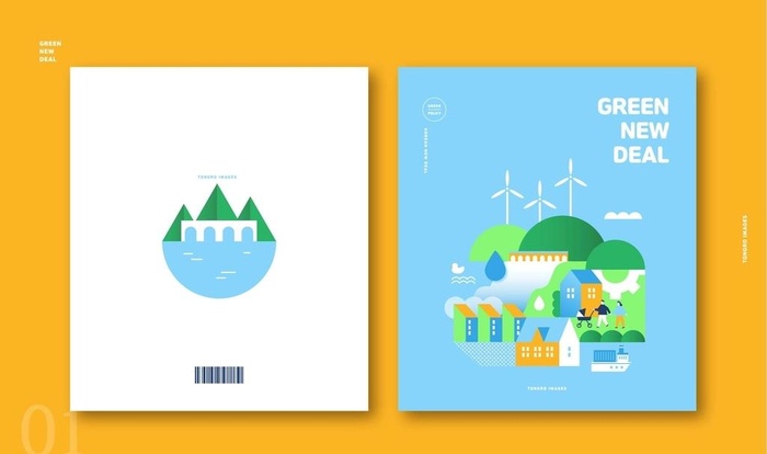 环保新能源插画图片