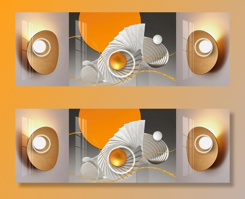 抽象几何装饰画图片