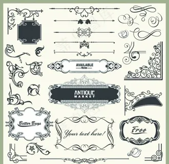 欧式花纹框图片