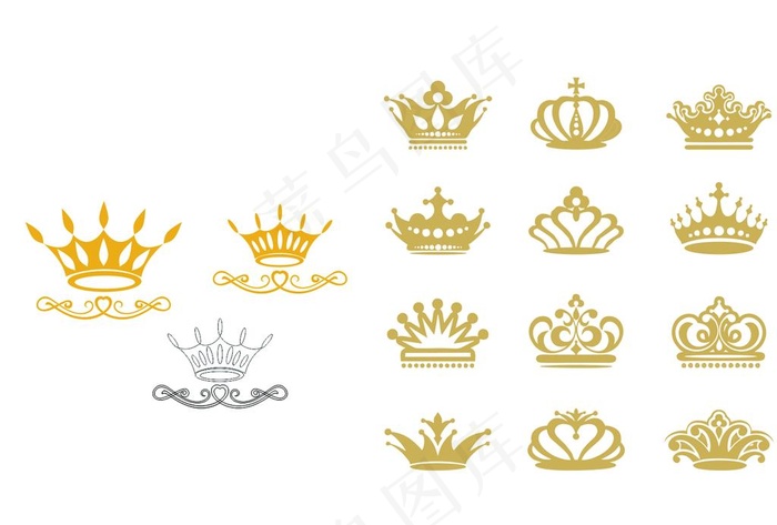 皇冠 矢量图片