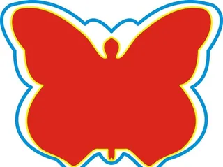 卡通蝴蝶造型图片