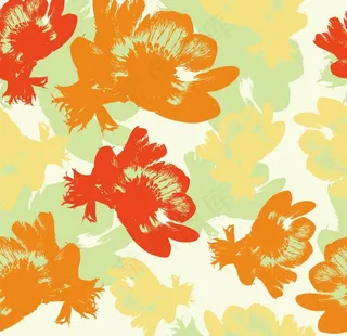 卡通抽象花朵花纹底纹图片