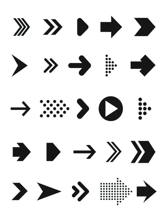 简洁大方箭头元素图片(4267x5705)psd模版下载